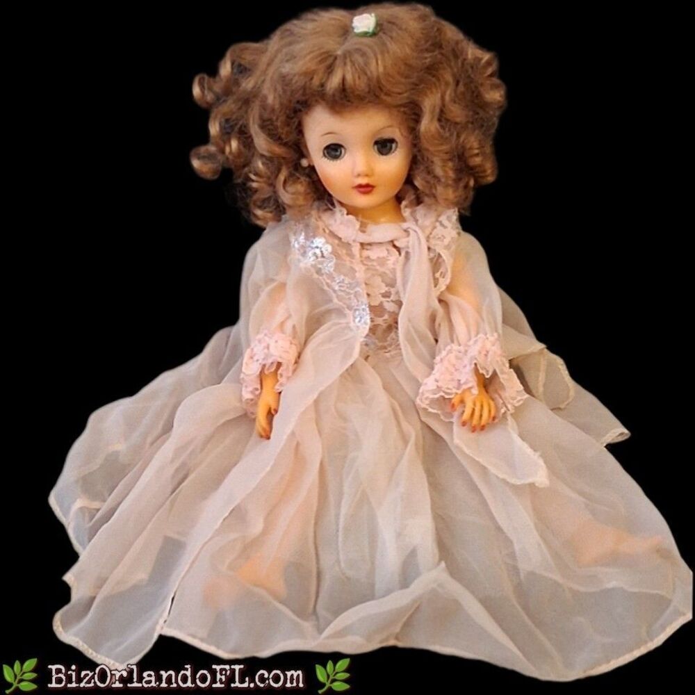 VINTAGE: 1950s Ideal Miss Revlon Fashion Doll Sheer Pink Negligee Outfit HTF
